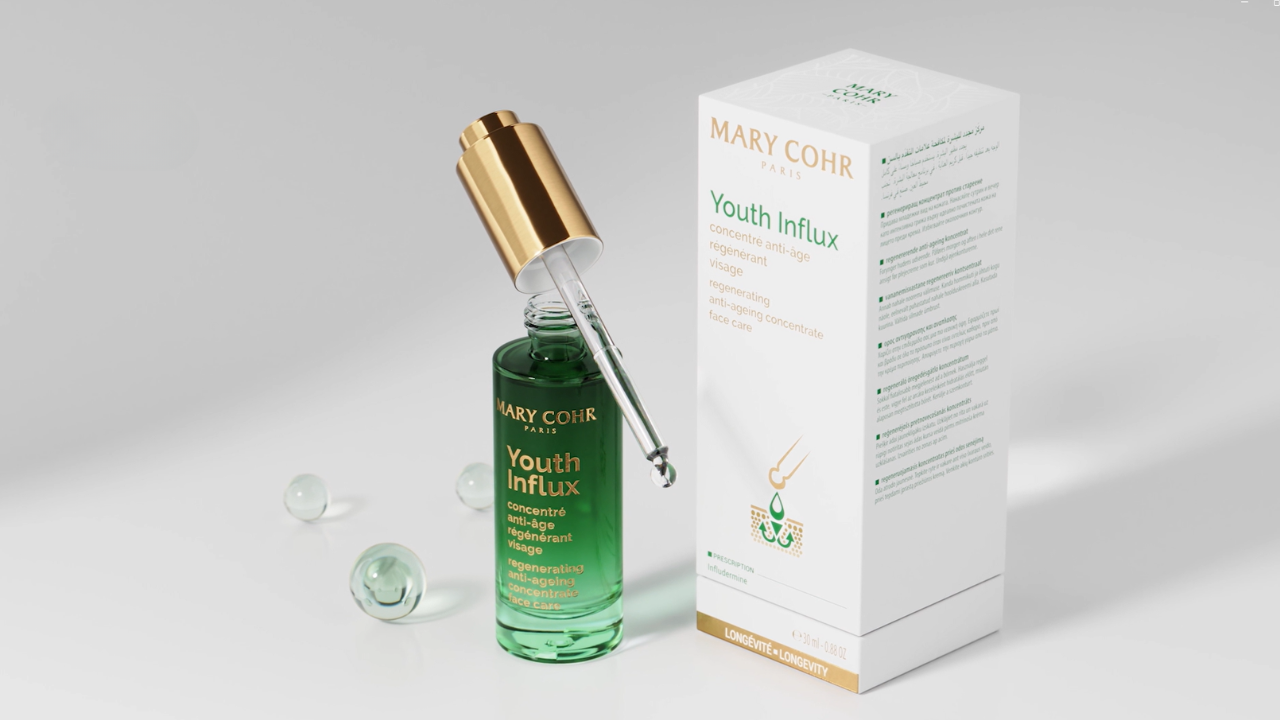 Sumérgete en los beneficios del Concentrado Antienvejecimiento Youth Influx